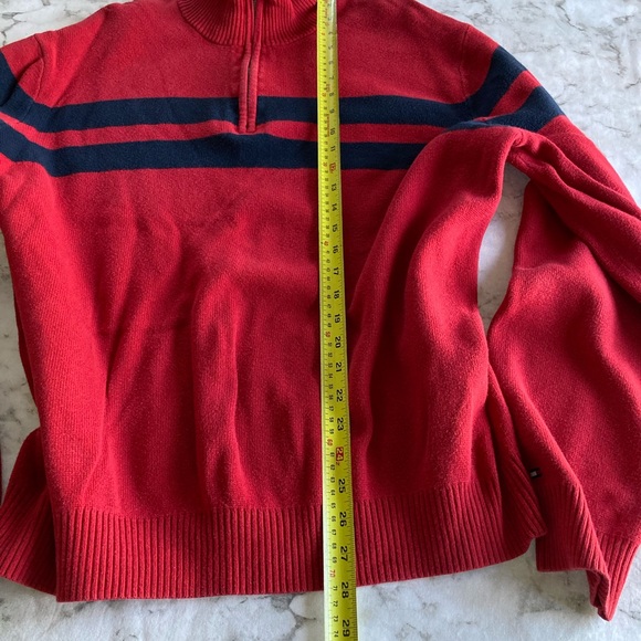 Classic Tommy Hilfiger Red and navy sweater - Picture 6 of 6